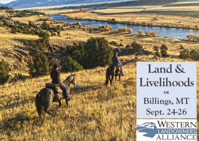 Land & Livelihoods: Sept. 24-26 in Billings, MT